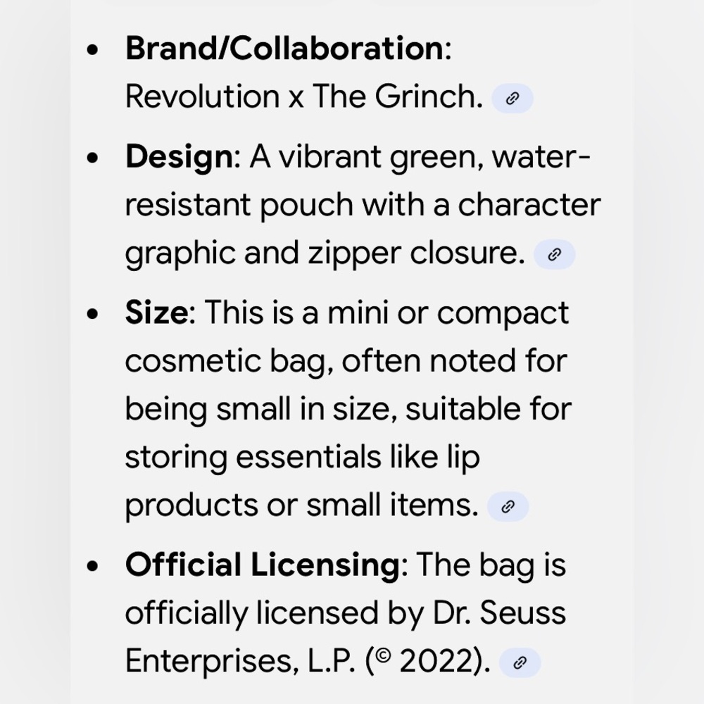 Grinch x Revolution Collaborative | Limited | Green Heart Cosmetic Pouch Red Zip - Picture 7 of 7